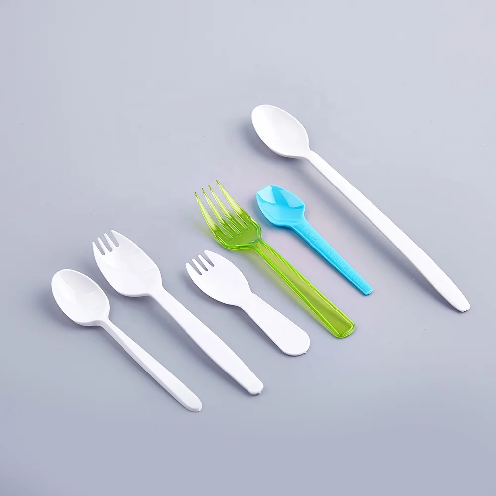 customize mini pp disposable small  tasting sampling spoon  yogurt dessert jelly plastic ice cream spoons