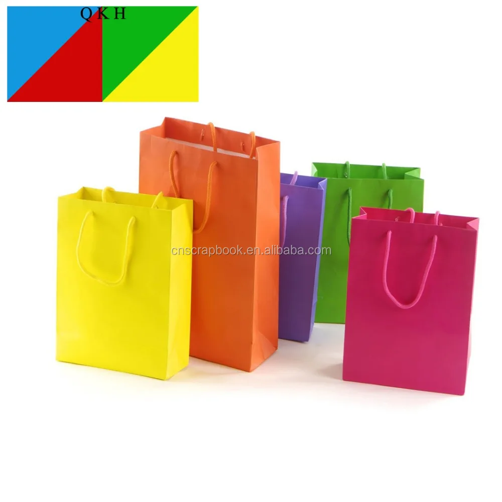 Color Bag Shopping Bag With Handles Heavy Duty DIY gift