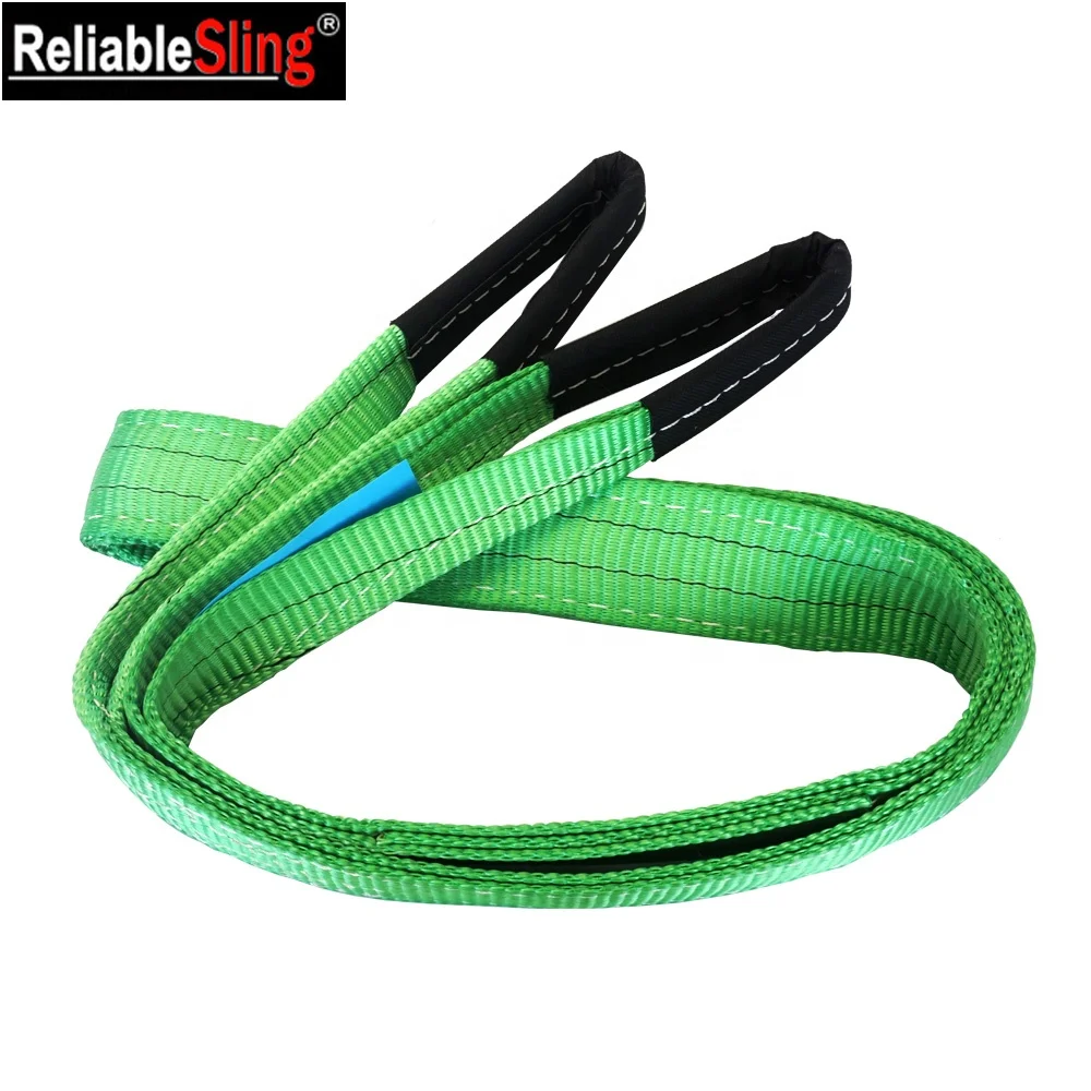2 Ton Color Code Lifting Belt Sling Lifting Rope With Custom Logo