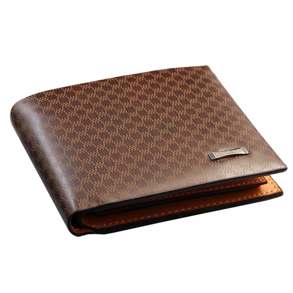 2019 New Arrival PU Leather Men Wallets Fashion Plaid Wallet Coin Purse Pocket Bifold Wallet For Travel