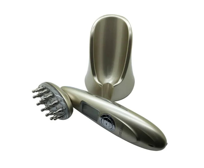 Electric EMS Laser RF Photon Micro vibration Hair Growth Head Scalp Vibrating Massager Comb Brush for Homen