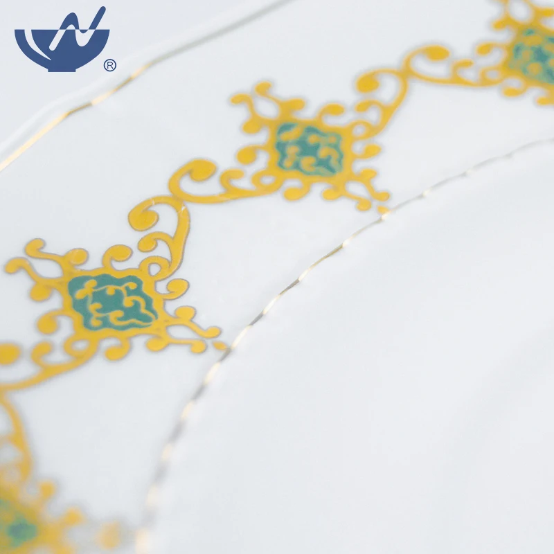 Wholesale Art Printed Ceramic Luxury Afternoon Tea Cup Set