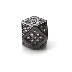 High quality fashion antique brass jewelry custom logo european sterling silver beads large hole beads charm bead