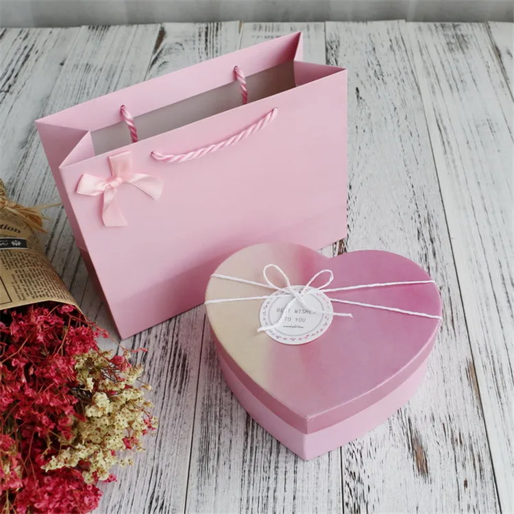 
Hot Sale Templates Paper Box Design Heart Shape Black Chocolates Packaging Box 