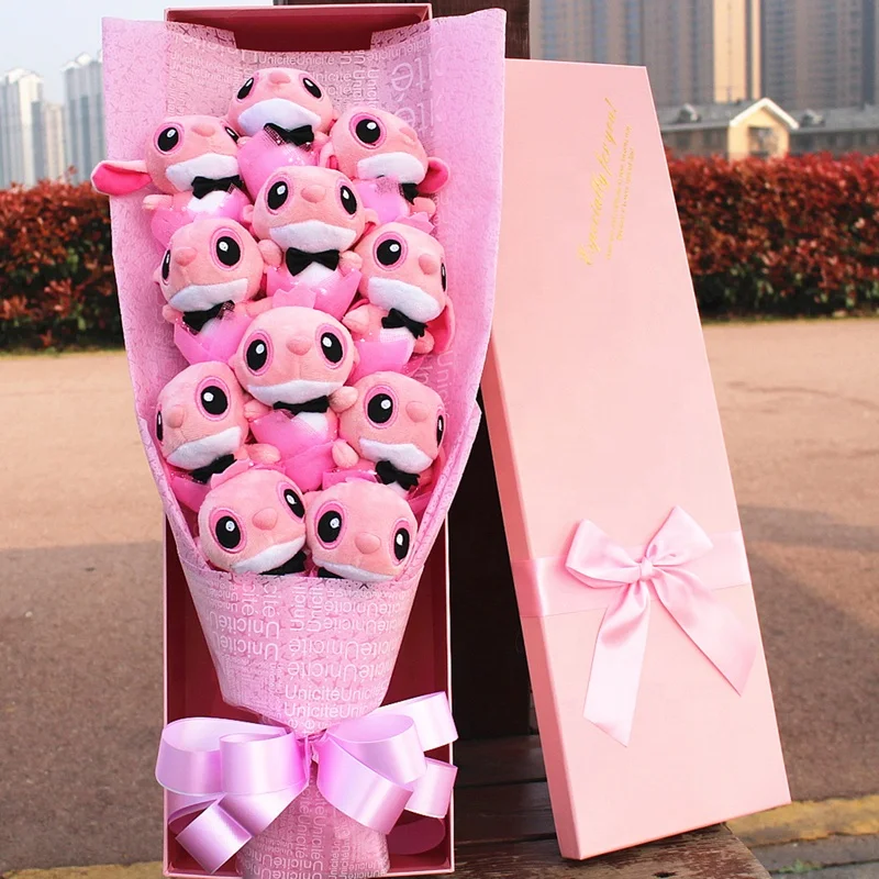 Детская плюшевая игрушка со звездами, букет на День святого Валентина, подарок