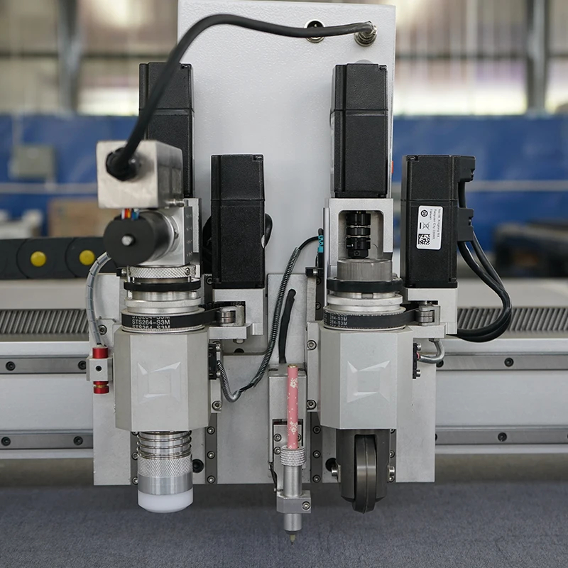 CNC Vibrating CE support knife Cutting Machines drag tool v-cut knife for leather rubber silica gel