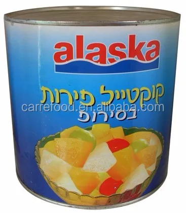 Fruit cocktail thailand / fruit cocktail in syrup / Cocktail fruits in cans