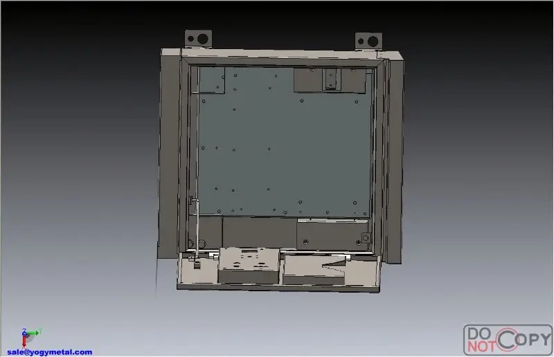 Indoor outdoor cold steel gas meter box