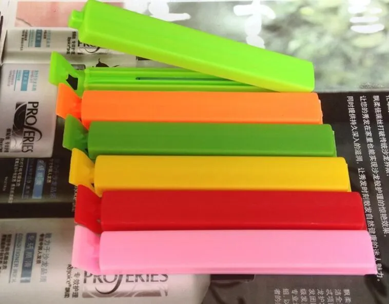 
Colored Plastic Bag clip Plus size Sealer up for food flavoring trash pack Kitchen accessories Novelty household 