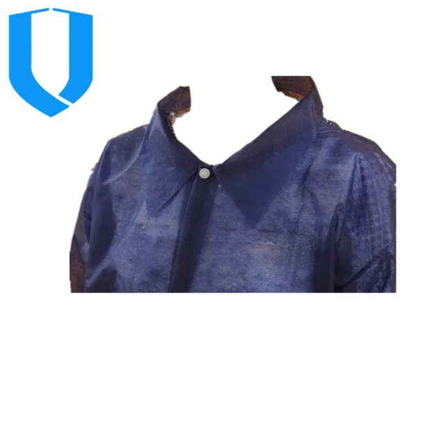 
Darl blue disposable medical SBPP visitor coat 