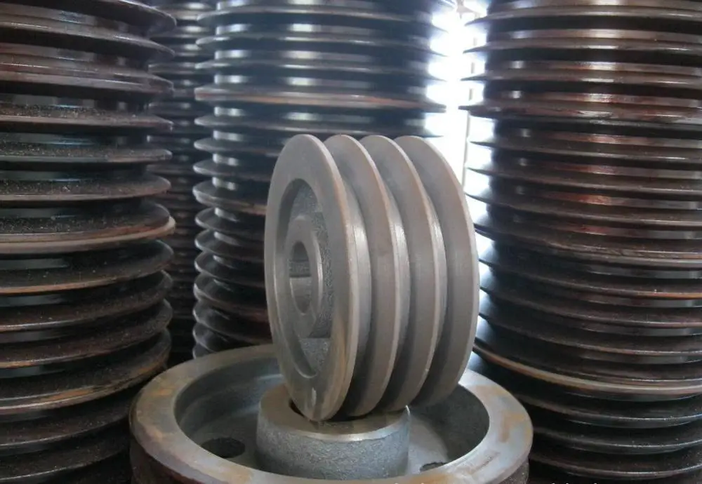 
China foundry supplier iron casting heavy duty v belt pulley for crasher 