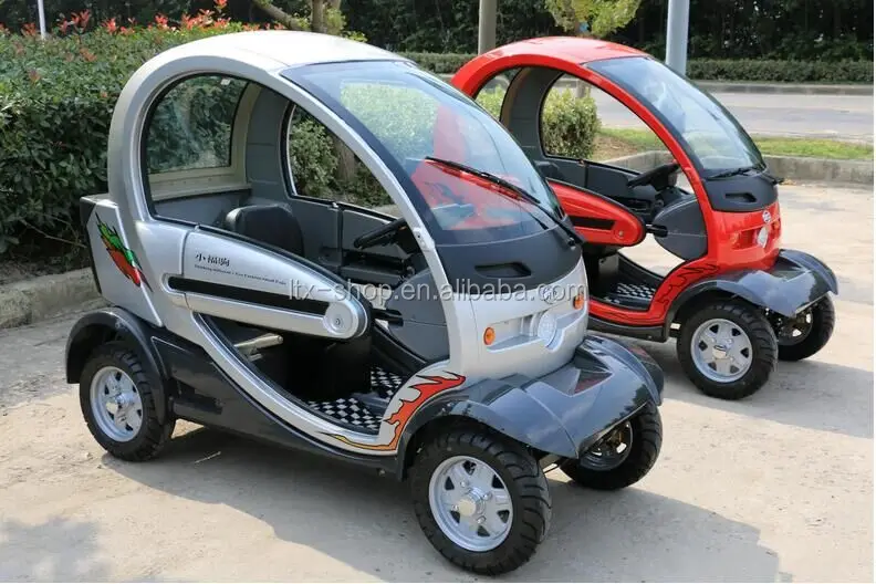 Hot Sale Mini 4 Wheel Electric Car 60V 1000W Electric Mobility Scooter Mini Whole Encloed Sealing 2 Seat Electric Car For Elders