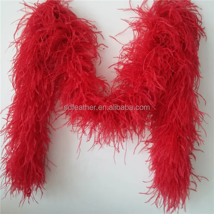 
factory price 8 ply cheap ostrich feather boas fluffy soft boa 