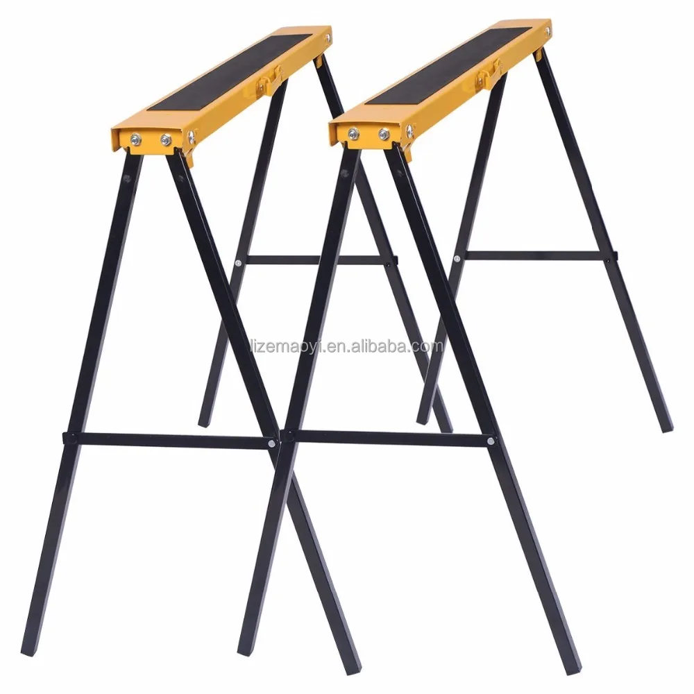 250LBS Folding Metal Sawhorse