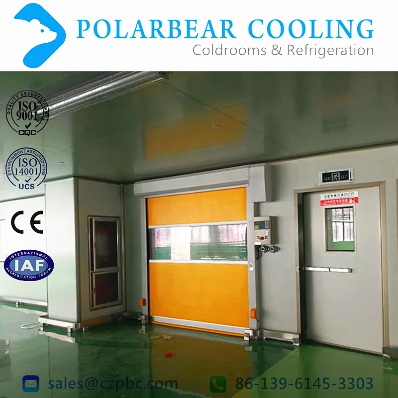 High Speed Industrial Automatic Roller Shutter Door With PVC