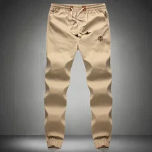 Moderné plátené pánske tepláky z Aliexpress