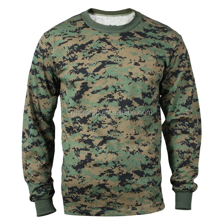 Cotton Camouflage underwear long sleeve