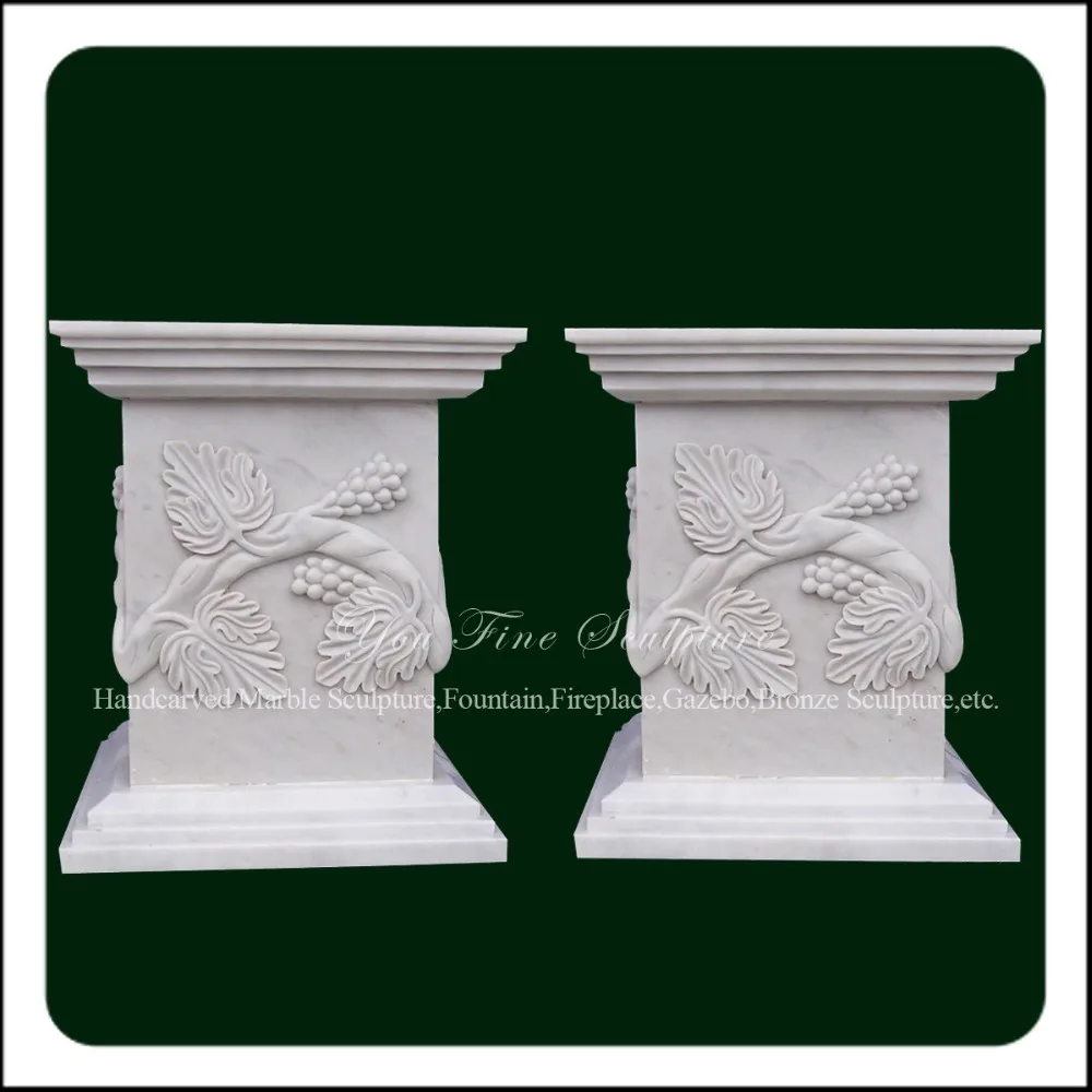 Decorative Marble Pedestal Base for Sculpture