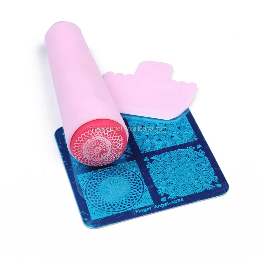 Square Nail Art Stamp Image DIY 6x6cm Nail Stamp Plates