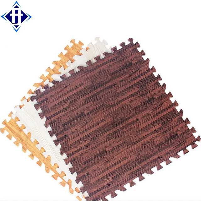 Interlocking Foam Wood Grain EVA Mats
