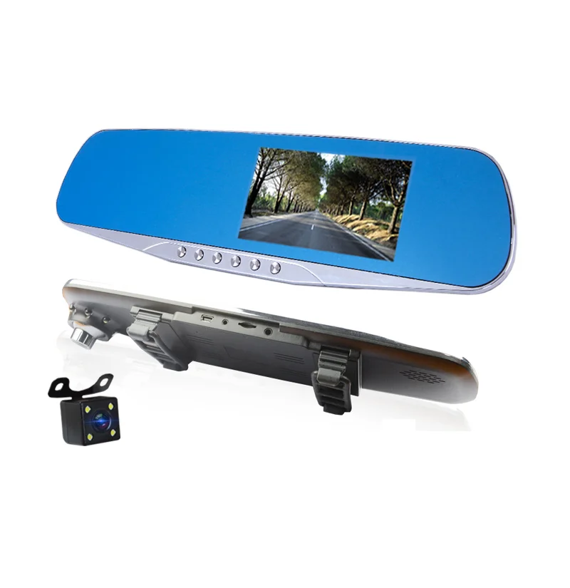 170 Degree Wide-Angle Automatic Rear View Rearview Mirror Navigation With Night-Vision Fill Light Dash DVR Car Recorder Camera