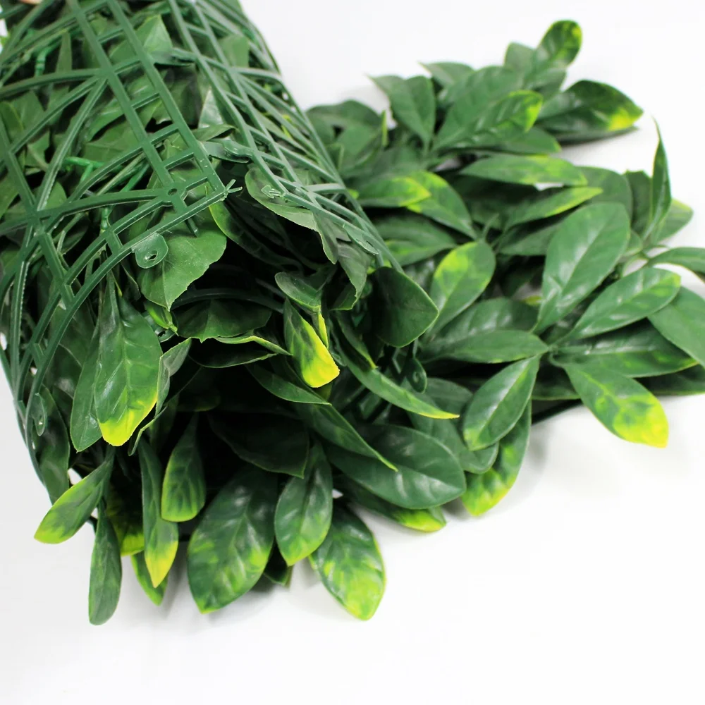 12 pieces 50 x 50cm artificial boxwood bushes plant cover green plastic fence