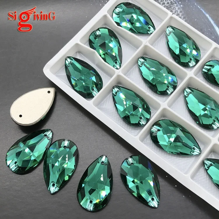 High shinny mirror beads flat acrylic flatback resign gemstone sew on rhinestones in bulk