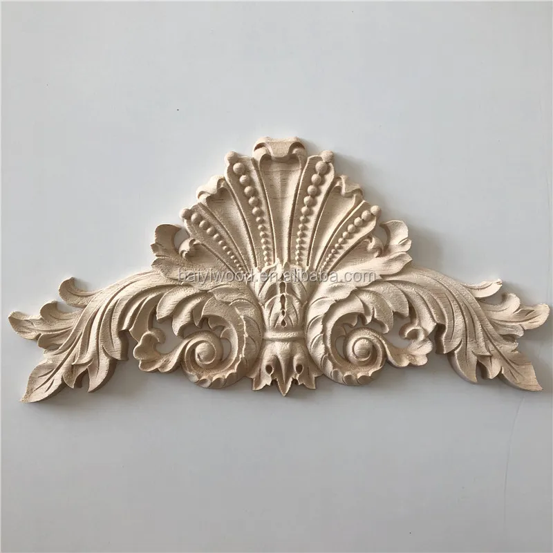 Wooden Decorative Onlays Embellishments For Furniture