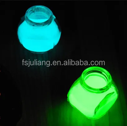 Screen printing glow in the dark pigment powder for destination board