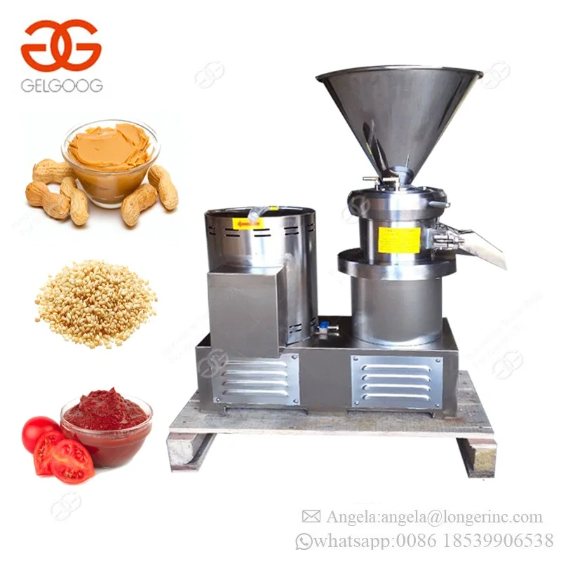 High Definition Fruit Jam Chili Paste Cocoa Peanut Butter Making Machinery Colloid Mill Chicken Bone Paste Grinder Machine