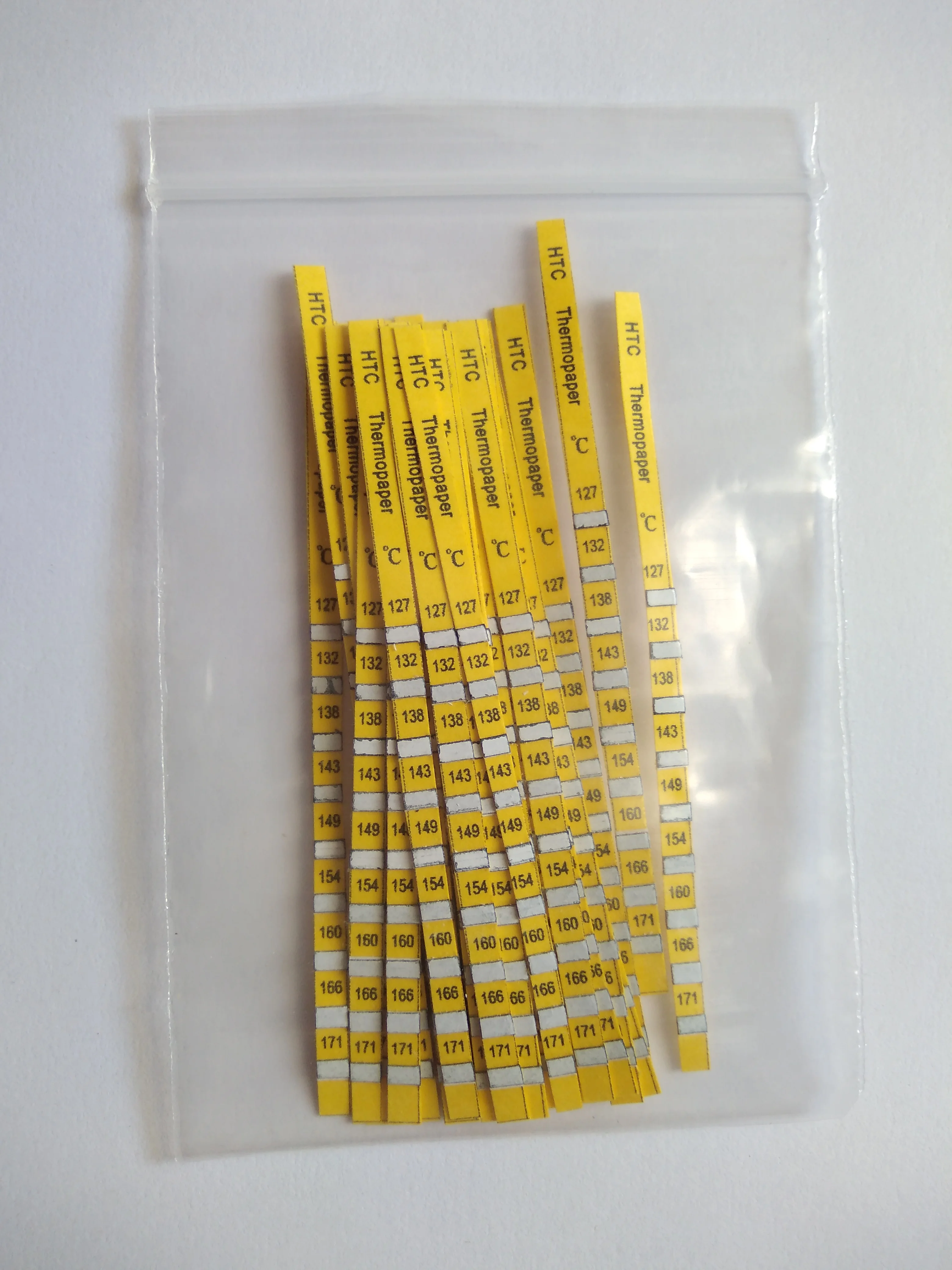 HTC HTC-127 термобумага, сплавления температурный тест-полоски