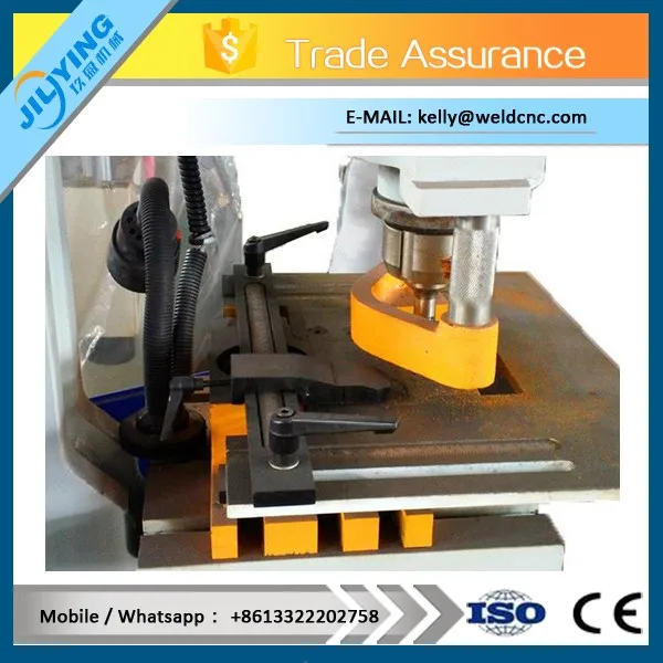 Q35Y hydraulic ironworker square bar cutting steel right angle bending machine