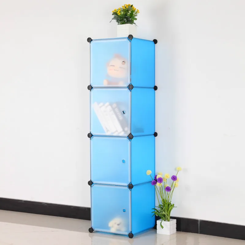 New Design modern children plastic wardrobe cabinet