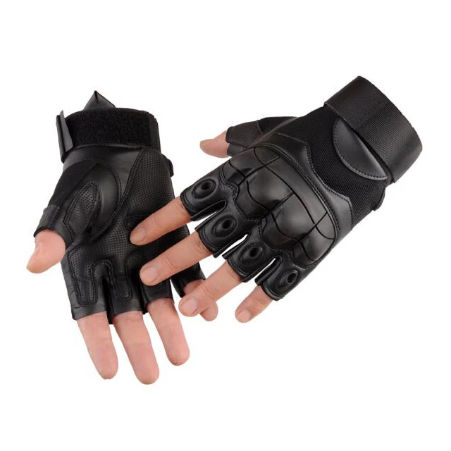 
Out door military police safety tactical half fingers training sport gloves 