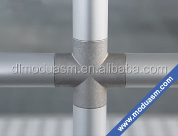 6063 t5 anodized 40mm round aluminum pipes and pipe connectors