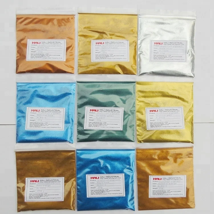 mirror effect nail polish aluminium pigment powder,item:AL6Y35,color:shimmer luxury gold