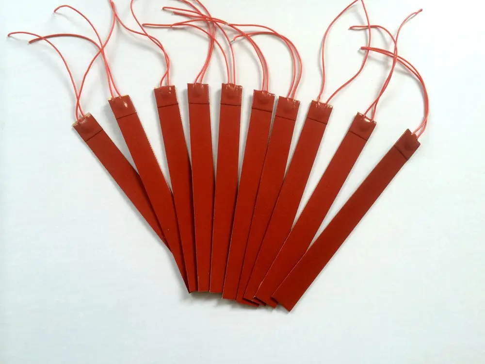 Electric engine block heater, silicone rubber heater pad