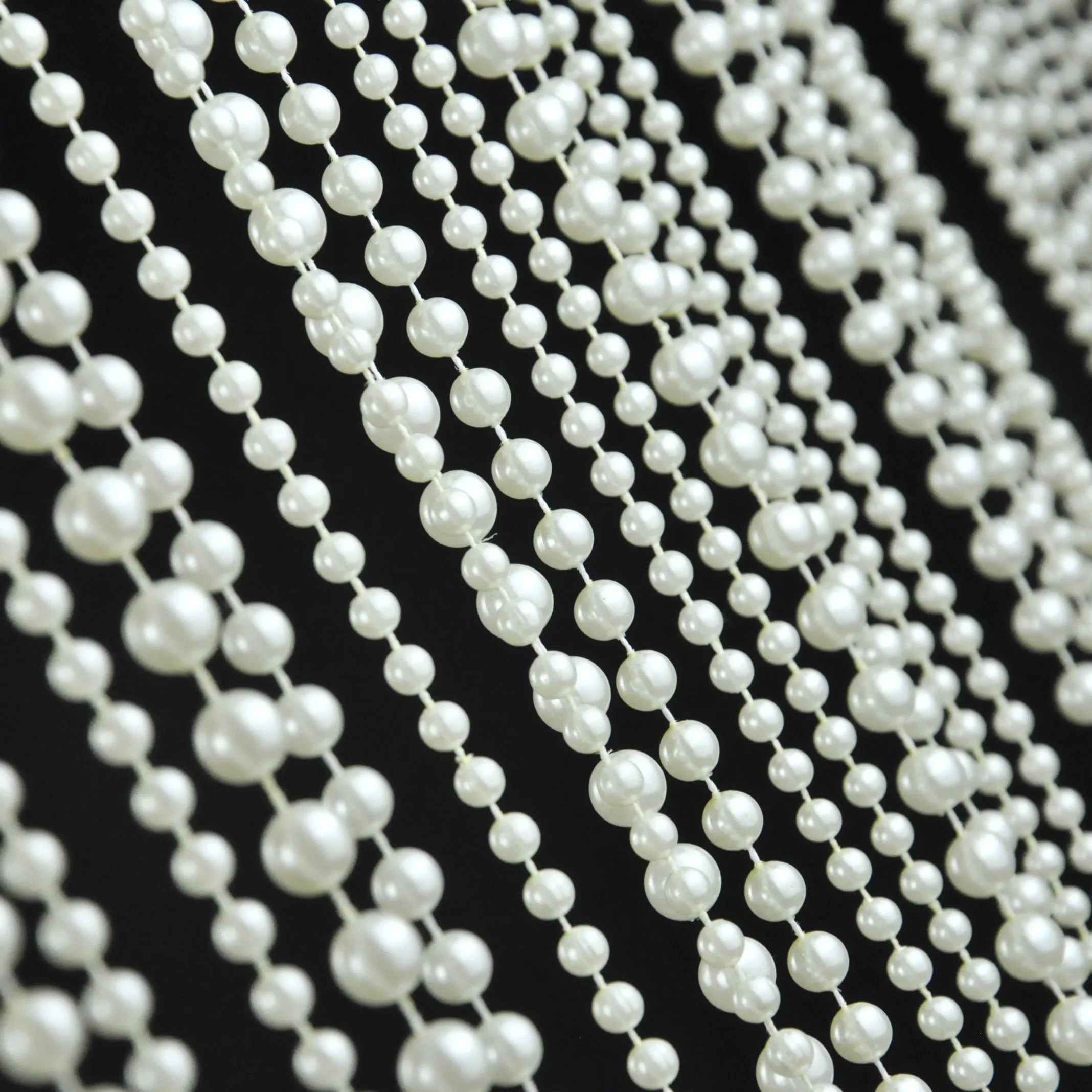 Pearl plastic ball beads string curtain for event and wedding decoration