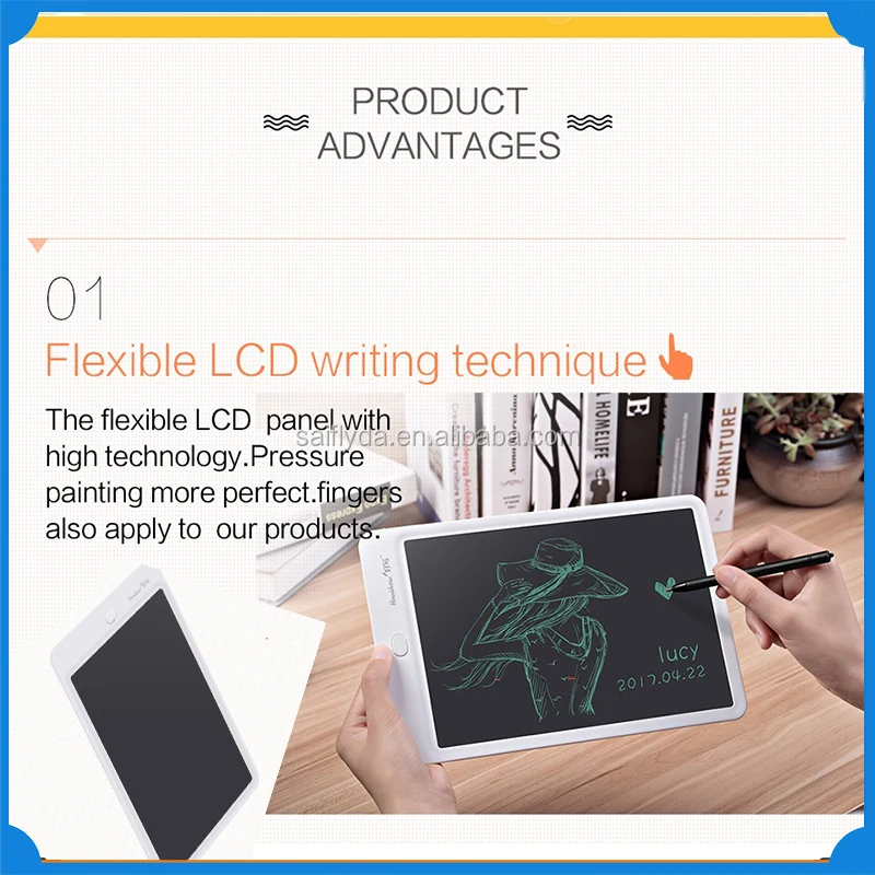 
Cheap 8.5 inch 10 inch Electronic Kids Digital LCD Writing Drawing Tablet Memo Pad with Pen 