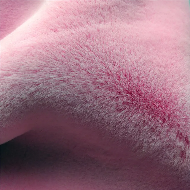 
 Высококачественная ткань из искусственного кроличьего меха Babypink для зимних пальто, ковриков  