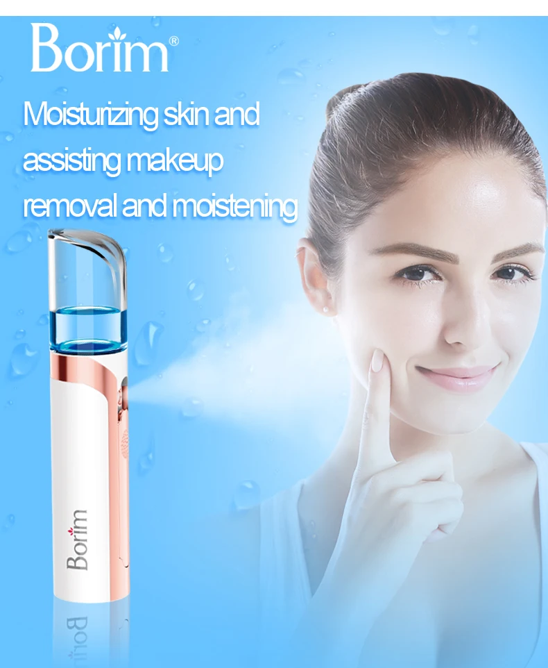 
Skin Moisturizer Portable Nanometer Nano Face Facial Cool Mist Spray Power Supply Face Spa 
