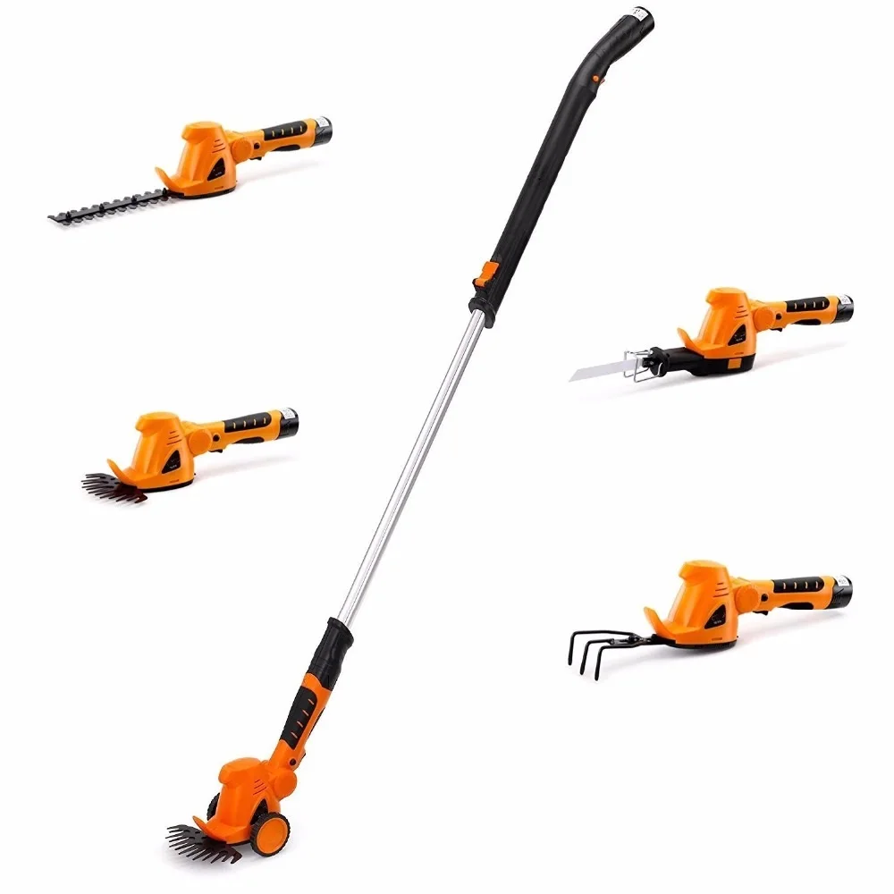 hot sale garden hand mini tool set 10.8V Li-Ion Cordless Hedge Trimmer Grass Trimmer Saw Set Mini Cultivator Pruning Set