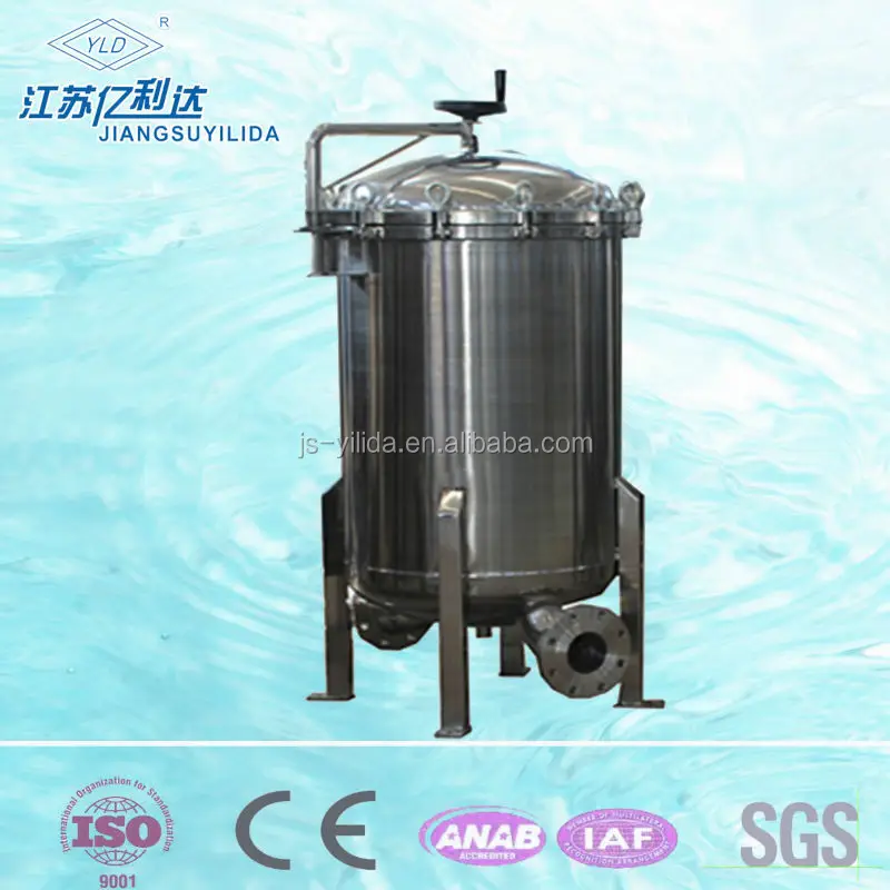 Фильтр для воды с картриджем для нескольких корзин, система фильтрации для сумки с корпусом из нержавеющей стали,