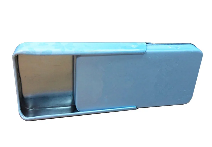  Прямоугольная маленькая скользящая крышка Мятная упаковочная жестяная коробка