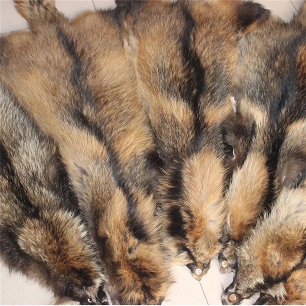  100% натуральный мех енота фабрика по оптовой цене для одежды