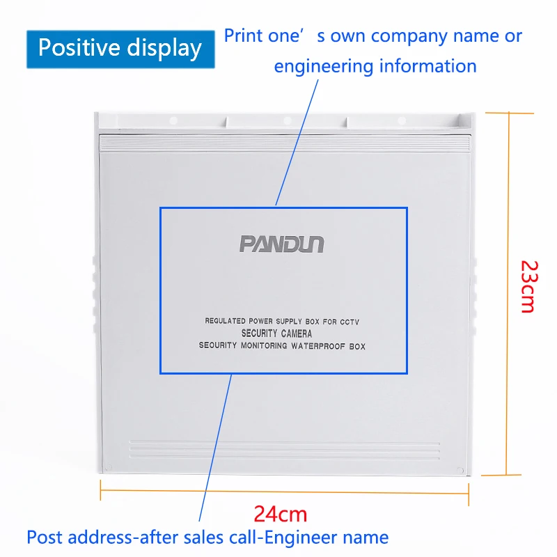 PANDUN Регулируемый блок питания для камеры видеонаблюдения, водонепроницаемый блок питания для мониторинга безопасности