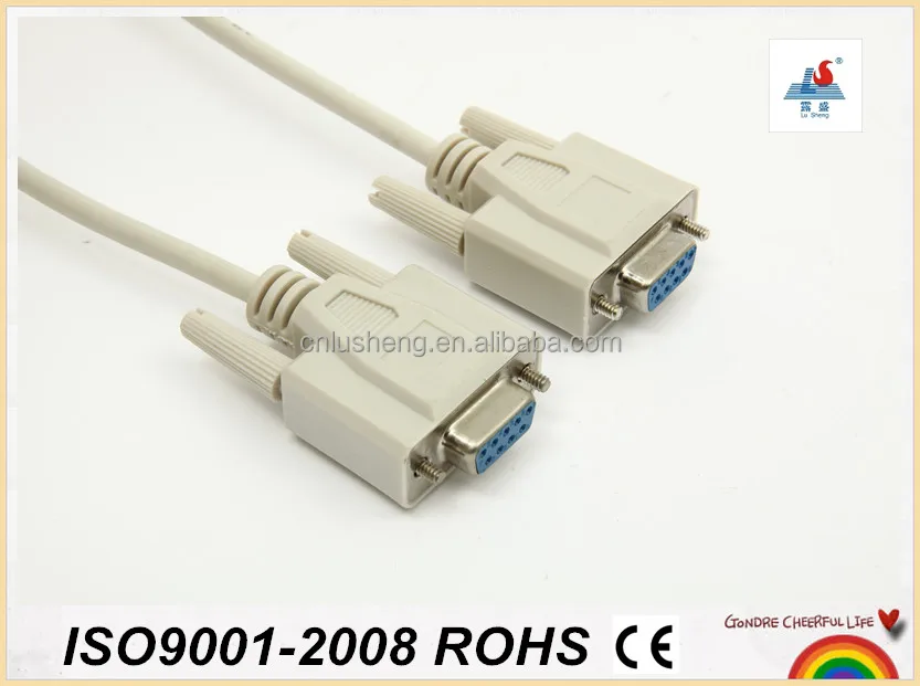 
6FT DB9 Male to DB9 Female Serial RS232 cable Null modem cable DB9 cable 