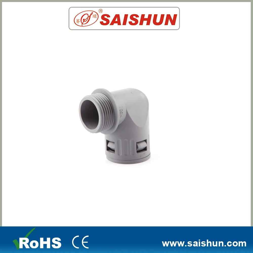 Hotsale PA6  Pipe Connector 90 degree Quick Elbow Fitting for Conduit