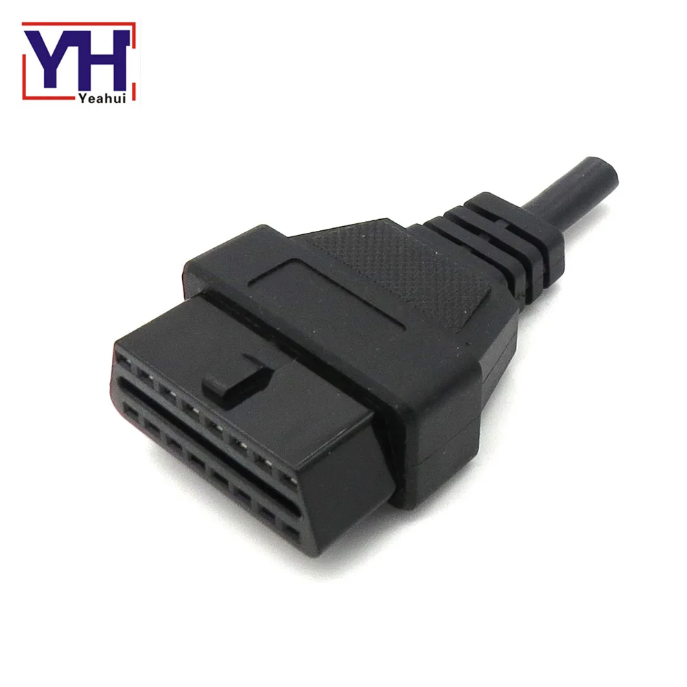 За литой J1962 OBD2 16 булавки разъем или гнездо с Pa66 Core материал профессиональный поставщик