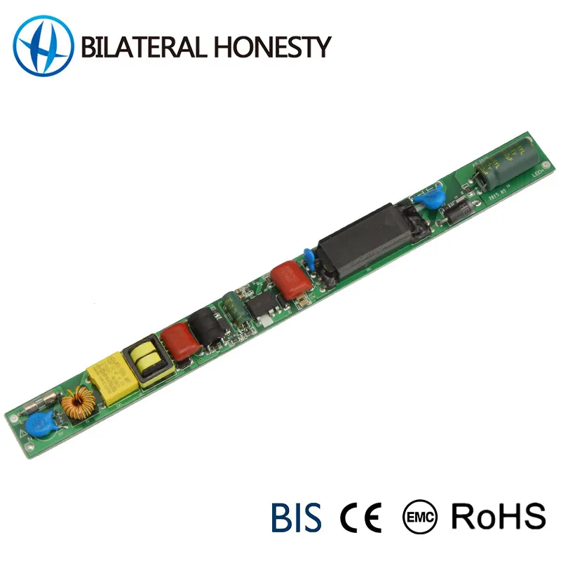 Pass CE EMC Rohs Isolated High Efficiency Low Temperature Rise Led Tube Driver for T5 T8 T10 Led Light 3-YEAR Single